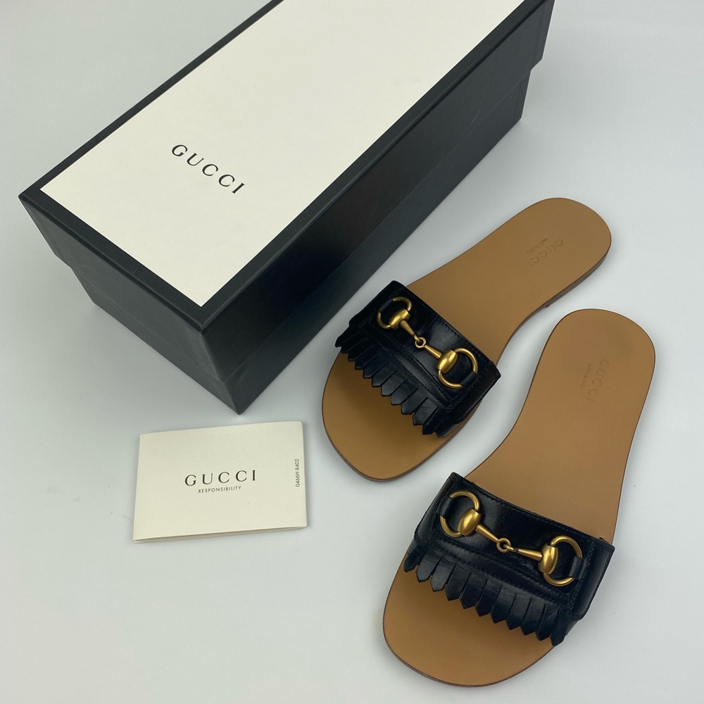 Gucci horsebit slides